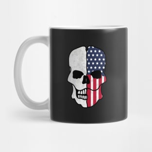 American Flag Skull Mug